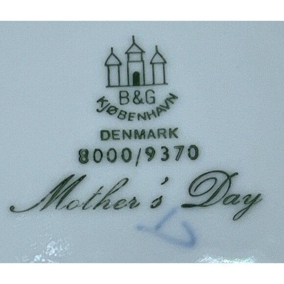 Bing & Grondahl 1970 Mors Mothers Day Bird with Chicks Collector Plate 8000/9370 - Picture 3 of 4